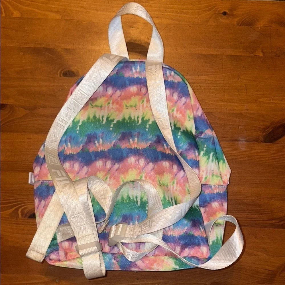 Fila Pink and Blue Mini Backpack Vibrant Tie-Dye